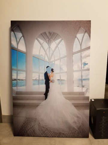 《結婚油畫體驗分享》超大size高質油畫：畫質好靚呀!