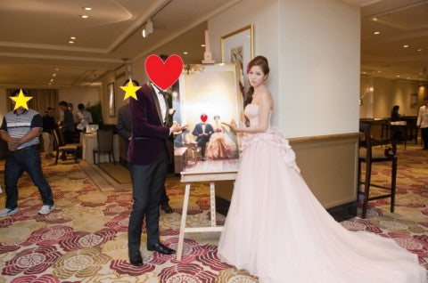 四大婚禮相展示形式大比併 – 結婚相、人形紙板、易拉架、結婚油畫